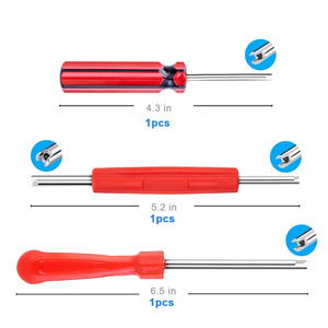 64 Piece Valve Core Removal Tool Set With Valve <b>Cap</b> And <b>Stem</b> For Cars Motorcycles Bicycles And Trucks British Thread Screw On - Product Image 3
