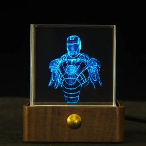 Cube Max Big Tech Crystal Display avec intelligence de bureau holographique Horloges météorologiques Stocks Forex Price Info for Gift - Product Image 6