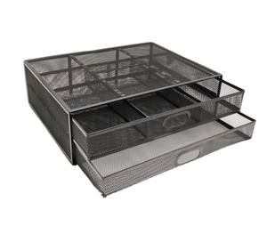 2 Tier Monitor <b>Stand</b> Metal Monitor Riser with Drawer Desk Organizer with Storage Desktop Computer <b>Stand</b> for <b>PC</b>, Laptop, Printer - Product Image 3