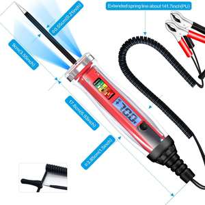 Großer Hochleistungs-1-75-V-Digital-LCD-Stromkreis <span class=keywords><strong>tester</strong></span> für Kraftfahrzeuge mit verlängertem Federdraht-LKW-Niederspannungs-Licht <span class=keywords><strong>tester</strong></span> - Product Image 2