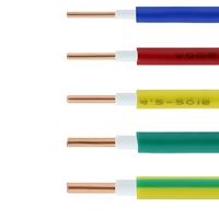 Flammhemmendes ZC-BVV Kupfer PVC-isoliertes und ummanteltes Kabel 450/750V 70 ℃   Installationsdraht für Innenverdrahtung und Beleuchtung