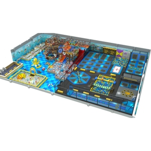 Nuevo diseño con temática del mundo submarino, decoración <span class=keywords><strong>de</strong></span> criaturas marinas, <span class=keywords><strong>parque</strong></span> <span class=keywords><strong>de</strong></span> trampolín marino, <span class=keywords><strong>parque</strong></span> infantil interior para niños - Product Image 2