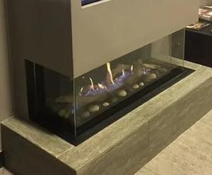 Cheminée au gaz à ventilation directe contemporaine GALAXY-48 de 50,2 pouces de large - Product Image 6