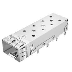 2291579 <span class=keywords><strong>Cage</strong></span> SFP blindée ZSFP + EMI 2274001-1 TE compatible avec les trous traversants - Product Image 1