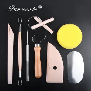 New High Quality Wooden Clay Knife Polymer Clay Cutters Tools Clay Pottery Tools
