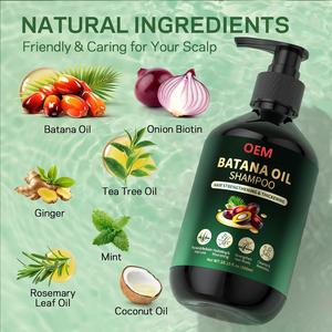 Shampoo à l'huile de Batana naturelle et biologique OEM/ODM 500g, shampooing fortifiant pour <span class=keywords><strong>cheveux</strong></span>, anti-chute, réparation des <span class=keywords><strong>cheveux</strong></span> secs et crépus - Product Image 5
