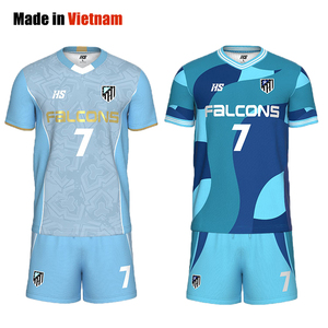 เสื้อฟุตบอลเล่นกีฬากลางแจ้งแห้งเร็วระบายอากาศได้ดีชุดนักฟุตบอลออกแบบได้ตามต้องการ - Product Image 1