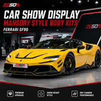 Kit de Carrocería Completo de Fibra de Carbono Seca Estilo MSY de ZESON para Ferrari SF90 Stradale Spider 2020+