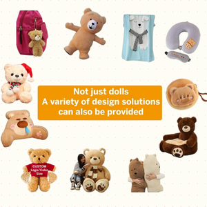 Muñeco de peluche de gato personalizado con forma de galleta, de algodón PP, personaje de animación de dibujos animados, regalo, para máquina de pinzas, venta al por mayor - Product Image 5