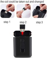 Étui à cigarettes et briquet en alliage de zinc moderne Portable 20 pièces Slim USB Rechargeable Briquet sans flamme pour fumeurs