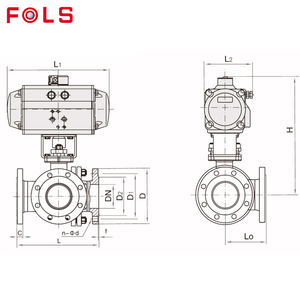 Válvula de Bola de Tres Vías con Brida para Alta Temperatura, OEM, de Proveedores Chinos - Product Image 2