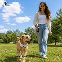 Collier intelligent pour animaux de compagnie avec caméra intégrée, collier pour chien avec haut-parleur et micro, collier rembourré réglable de couleur kaki