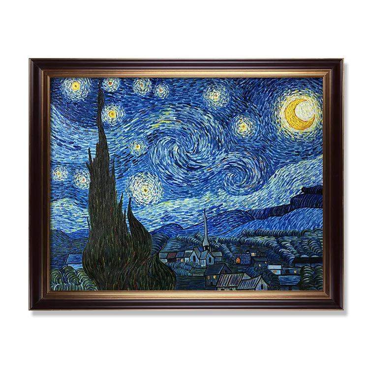 Arte de reprodução de arte de van gogh, pintura artística famosa da qualidade do museu