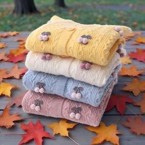 Cardigan Mori pour fille, style littéraire et artistique, petit pull frais, motif cerise en 3D - Product Image 3