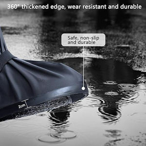 Capa de Sapato Reutilizável de PVC à Prova d'Água para Trabalho Doméstico, Durável e Espessa - Product Image 4