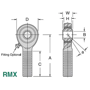 RMX / RMX - T ağır hizmet tipi çubuk uçları/3 parça