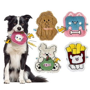 Toptan lüks <span class=keywords><strong>Pet</strong></span> köpek aksesuarları sevimli yumuşak küçük Voice ses Squeak kediler köpekler için peluş oyuncaklar interaktif dolması hayvan oyuncak - Product Image 1