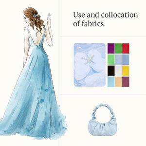 High-End 3D tessuto ricamato a mano a farfalla Multi-colore ricamato floreale con paillettes pizzo di lusso per abiti - Product Image 5