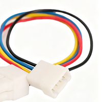 Arnés de Cables de Conexión Personalizado de 4 Pines Macho-Hembra con Conector Pre-crimpado Codificado por Colores para Conexión de Equipos Electrónicos