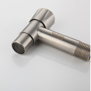 Grifo en forma de T de acero inoxidable 304 Himans, montado en la pared, válvula de agua fría individual para fregadero de lavandería - Product Image 2