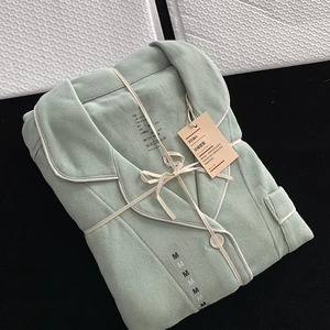 <span class=keywords><strong>Pigiama</strong></span> da <span class=keywords><strong>Donna</strong></span> 100% <span class=keywords><strong>Cotone</strong></span>, Morbido e Traspirante, Due Pezzi, Tinta Unita o Stampato, Personalizzabile, <span class=keywords><strong>Pigiama</strong></span> in Bambù all'Ingrosso - Product Image 3