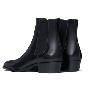 Bottes Chelsea montantes en cuir véritable pour <span class=keywords><strong>homme</strong></span>, style affaires, à bout <span class=keywords><strong>pointu</strong></span>, à enfiler, pour l'hiver, export transfrontalier, collection été 2025 - Product Image 3