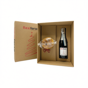 Caja de Regalo Navideña Personalizada Flexiforce con Prosecco y Set de Repostería de Italia - Product Image 2