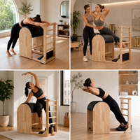 Vente directe usine : Équipement de Pilates en bois de chêne, modèle Ladder Barrel, pour exercices d'équilibre en studio de Pilates et machine Reformer