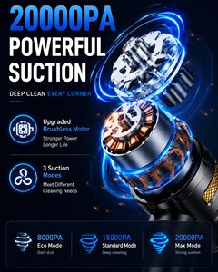 High Power Cordless <b>Car</b> <b>Vacuum</b> <b>Cleaner</b> 16000Pa Brushless Motor Portable <b>Vacuum</b> and Blower 2 in 1 - Product Image 5