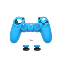 Coque de protection en silicone pour manette PS4, housse en caoutchouc pour accessoires de jeu PS4