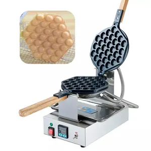 Macchina per Waffle a bolle antiaderente macchina per bolle di uova elettrica a testa singola rotante commerciale professionale