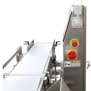 Báscula de control automática de 2 etapas de alta precisión con cinta transportadora para alimentos, rechazador con pantalla táctil, altura personalizada, OEM ODM - Product Image 3