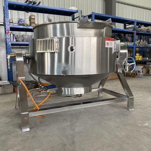 Olla Industrial Eléctrica Basculante de Acero Inoxidable de 50L, 200L, 500L, 1000L, la Más Vendida - Product Image 1