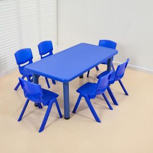 Muebles escolares, escritorio y silla para estudiantes, juego de plástico multifuncional, seguro, ideal para uso en el aula - Product Image 6