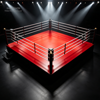 Ring de boxe standard résistant à l'usure, adapté aux stades sportifs professionnels en intérieur