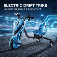 Kart électrique à trois roues pour drift, scooter électrique à drift, Crazy Cart XL électrique