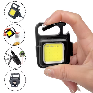 Vente en gros Portable 800Lumens Cob Porte-clés Lumière Rechargeable Mini lampe de poche avec 3 Modes d'éclairage pour le Camping Chargement USB - Product Image 4