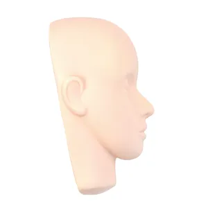 Têtes de mannequin de pratique professionnelle de haute qualité <span class=keywords><strong>Tête</strong></span> de poupée de mannequin de formation d'extension de cils en silicone - Product Image 6