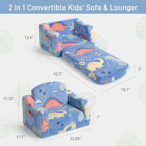 <span class=keywords><strong>Chaise</strong></span> et canapé confortables pour tout-petits, canapé pliable en peluche douce 2 en 1 pour enfants, canapé convertible en <span class=keywords><strong>chaise</strong></span> <span class=keywords><strong>longue</strong></span> pour tout-petits - Product Image 3