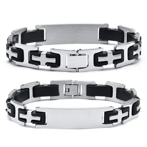 2023 New Design Men's Fashion Jewelry Accessories Stainless Steel Bracelet