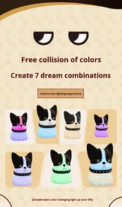 All'ingrosso transfrontaliero nuovo Bulldog francese in Silicone per <span class=keywords><strong>la</strong></span> notte ha portato pacche colorate con ricarica USB cucciolo camera da letto creativa - Product Image 6