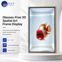 Affichage publicitaire 3D transparent à effet dynamique SDK, affiche numérique 4K à effet 3D visuel direct