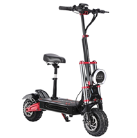 Trottinette électrique Boyueda S5 6000W à deux roues en alliage d'aluminium, double moteur, NFC, design pliable intelligent, freins à disque hydrauliques, lithium