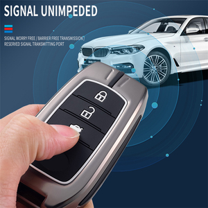 Étui à clés de voiture en alliage de Zinc pour <span class=keywords><strong>Toyota</strong></span> Chr Rav4 Auris <span class=keywords><strong>Avensis</strong></span> Prius Aygo Camry Corolla Land Cruiser 200 Prado Crown Riez Key Cover - Product Image 3