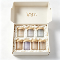 Pot en verre personnalisé de 150 ml, 180 ml, 200 ml pour pilules, capsules de vitamines, flacon cylindrique en verre pour compléments alimentaires avec boîte cadeau