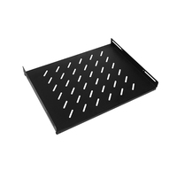 Étagère de serveur fixe 1U en acier galvanisé pour rack 19 pouces, plateau de montage pour armoire de centre de données et stockage d'équipements réseau
