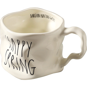 Taza de Cerámica Moderna y Creativa con Diseño de Giros, Negra y Blanca, 301-400 ml, Apta para Lavavajillas y Microondas, Taza para Beber en la Oficina o el Hogar, Caja de Regalo - Product Image 5