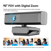1080p Full Hd Micrófono y altavoz integrados Cámaras de conferencia todo en uno Cámara web Usb Stock Hd Pro Webcam para PC