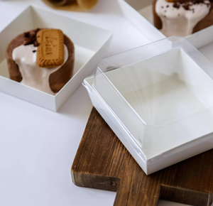 Boîte à sandwich carrée rectangulaire, boîte à gâteau Snow <span class=keywords><strong>Mei</strong></span> Niang, boîte à dessert Tiramisu, boîte à emporter en carton, emballage à emporter pour boulangerie - Product Image 2