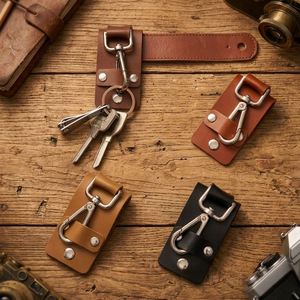 Envío Rápido: Cinturón EDC de Cuero PU con Hebilla para Hombre, Funda Portátil para Llaves, Clip para Escalada y Senderismo, Regalos de Bienvenida - Product Image 1